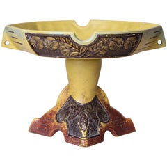 Majolica Centerpiece by Wilhelm Schiller, Bohemia, circa 1895