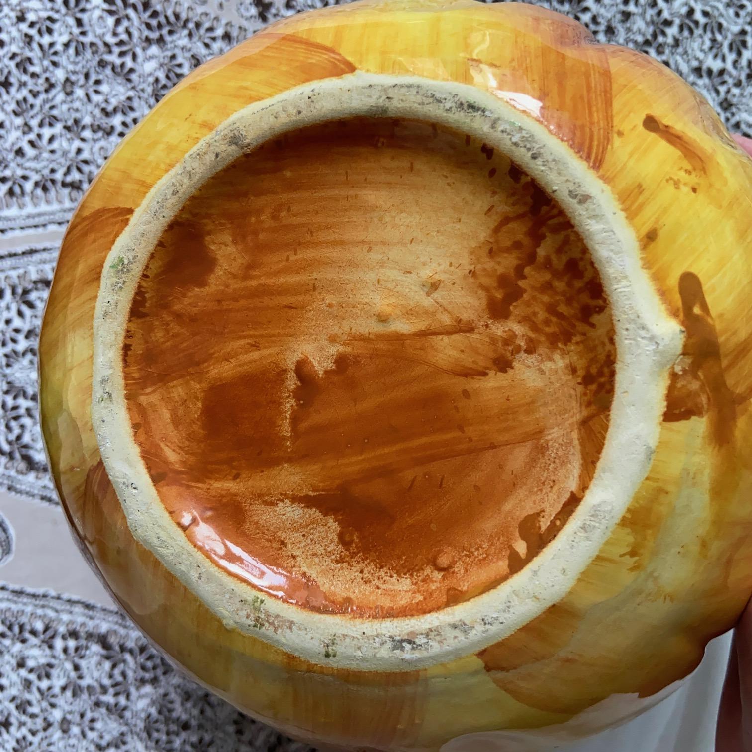 Majolika-Keramik Krug mit glasierter Melone, 1960er Jahre (Mitte des 20. Jahrhunderts) im Angebot