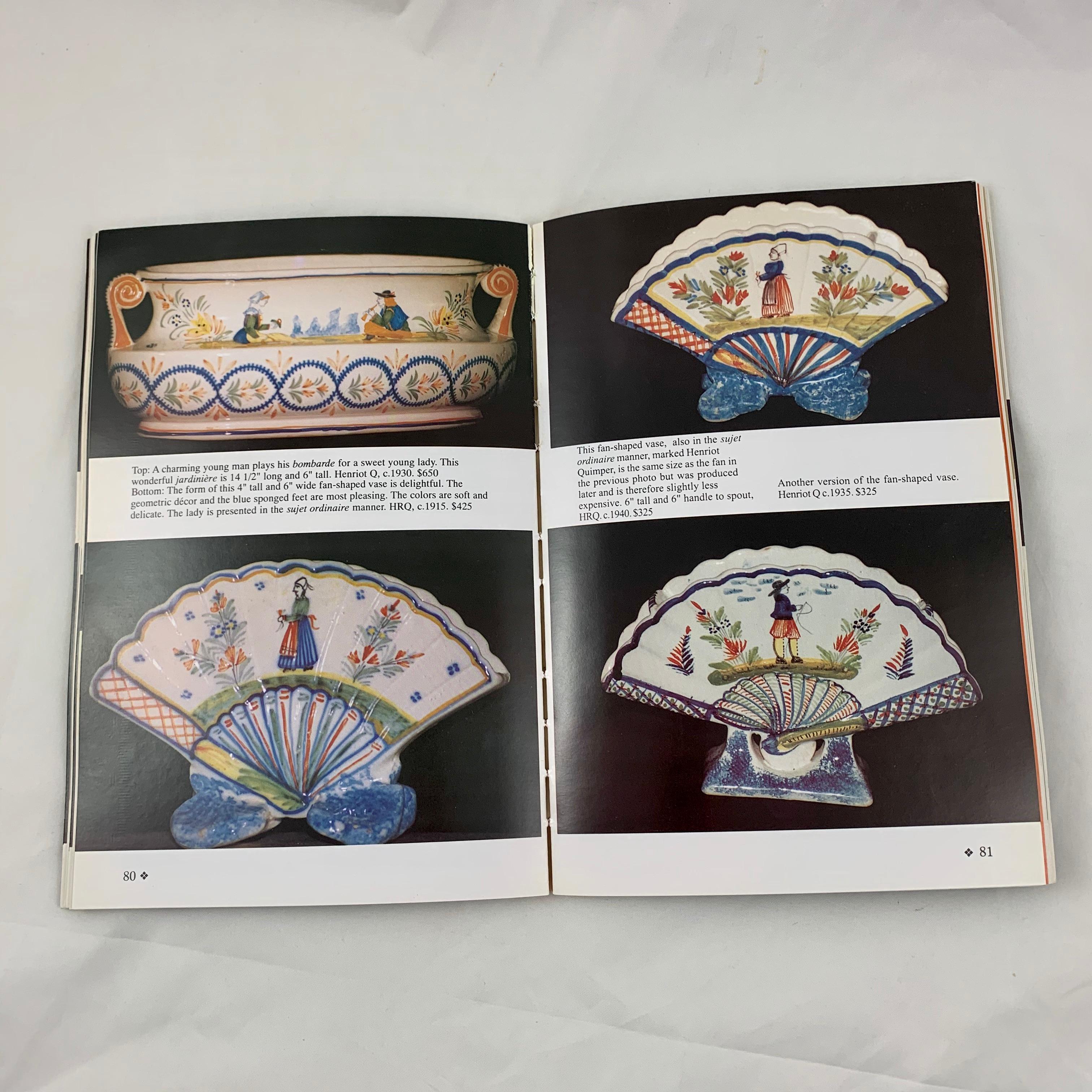 Majolica Ceramics & French Quimper Pottery Collectors Reference Books, Set of 4 2