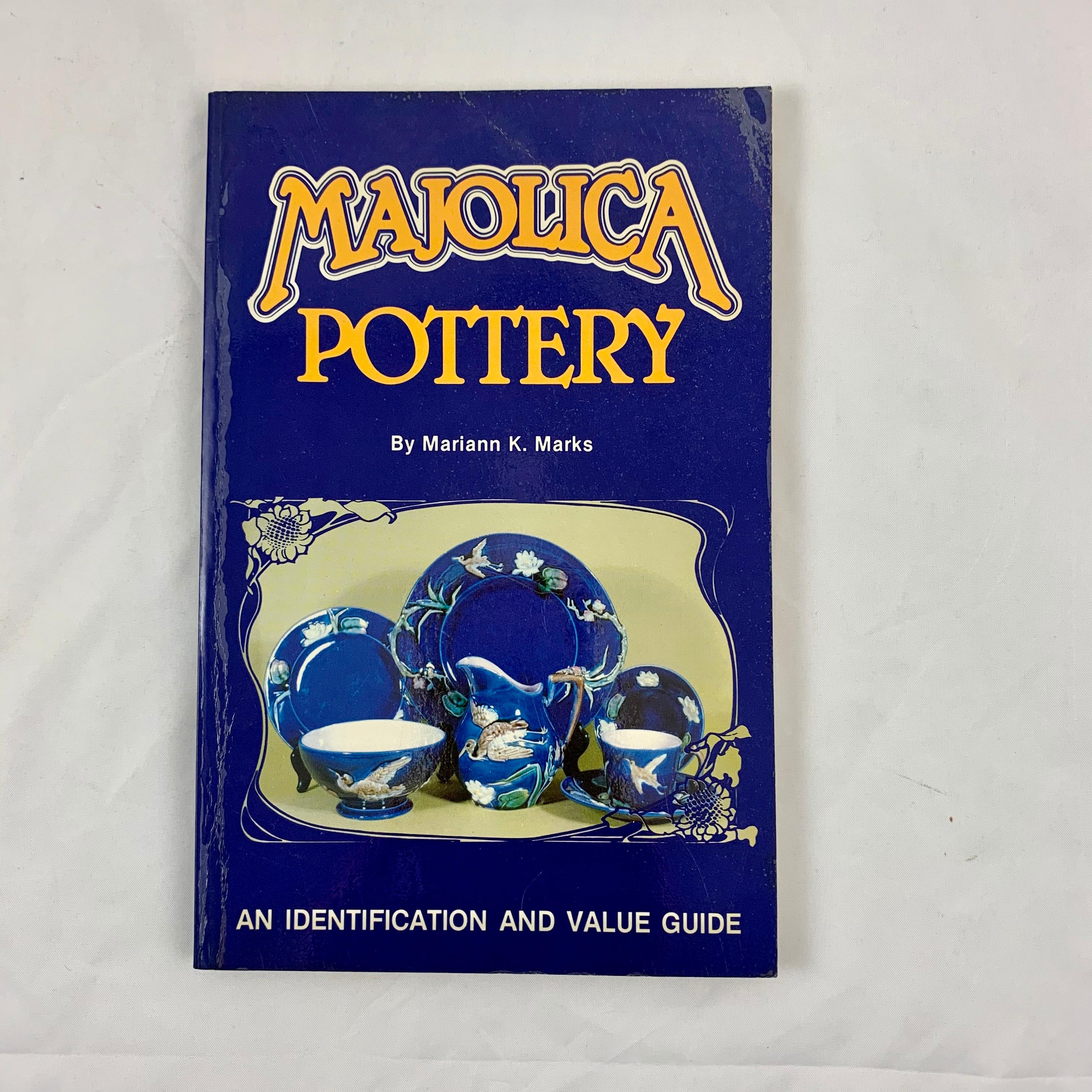 Machine-Made Majolica Ceramics & French Quimper Pottery Collectors Reference Books, Set of 4