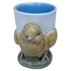 Huevera de mayólica George Dreyfus, circa 1890