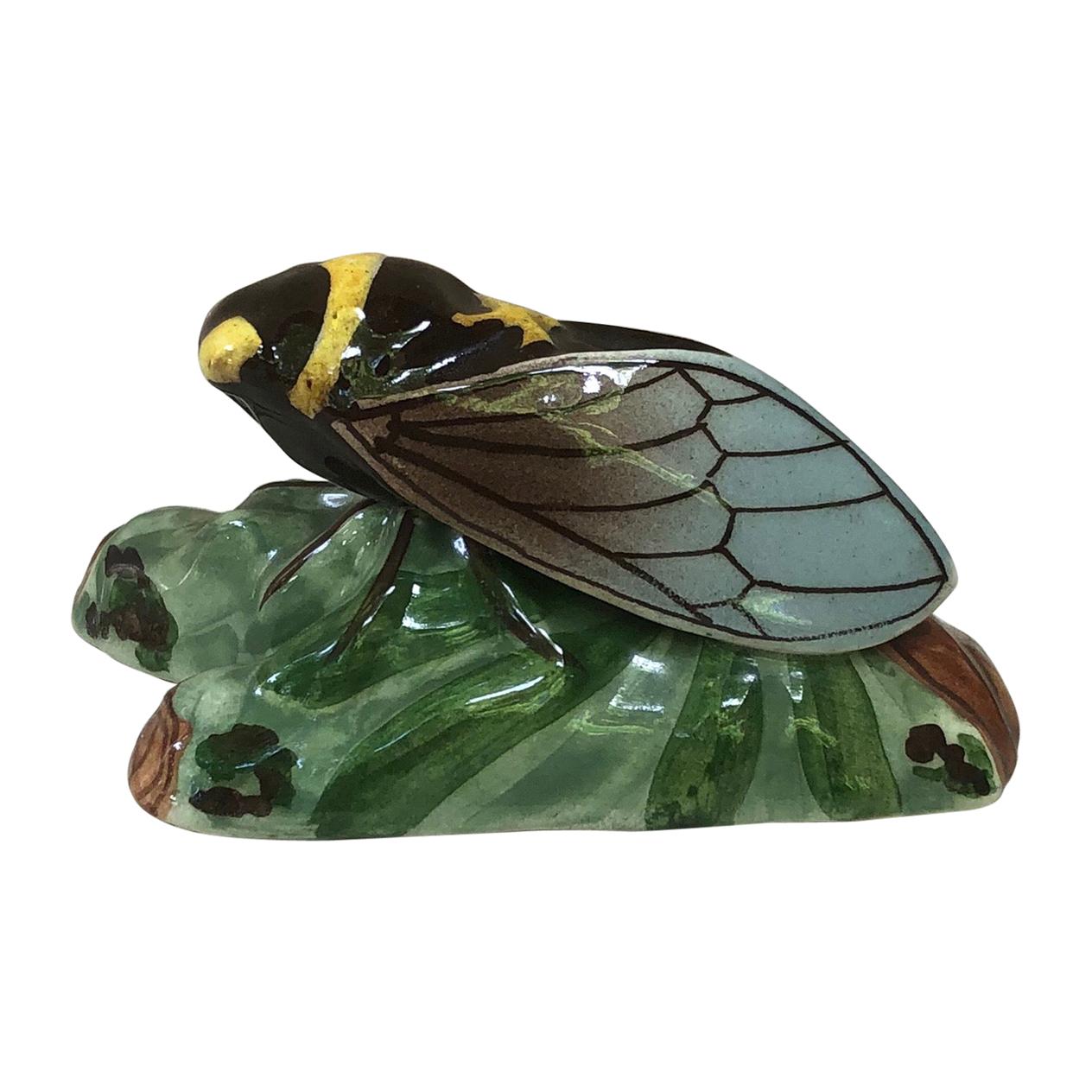 Majolica Cicada Sicard, circa 1940 For Sale