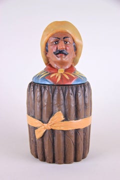 Majolica Cigar Box by Johann Maresch, Austria, circa 1905