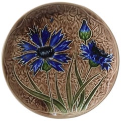 Majolica Cornflower Plate Villeroy & Boch, circa 1890