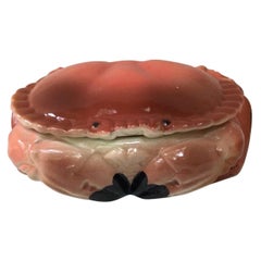 Majolica Crab Tureen Caugant, circa 1950