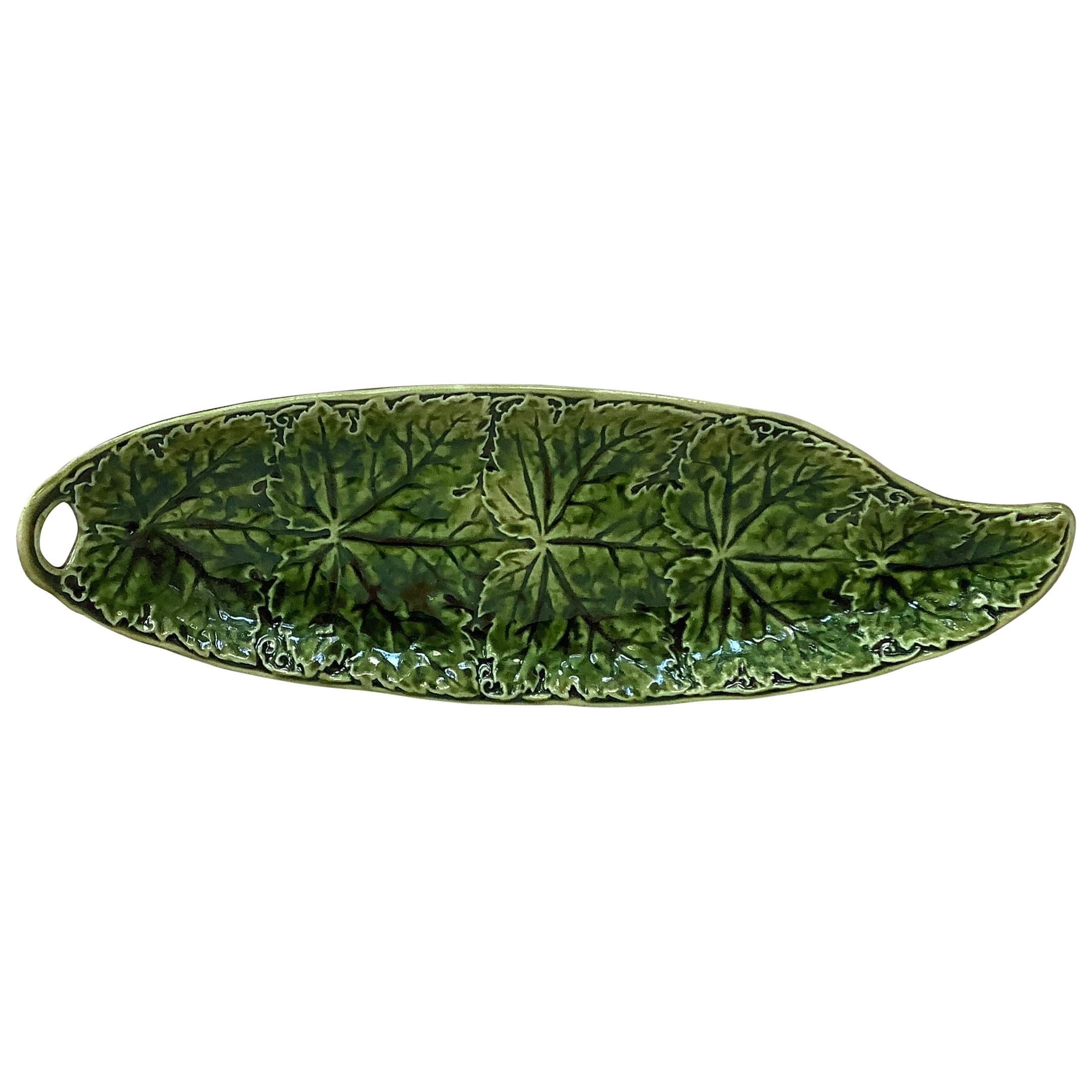 Majolica Cucumber Platter, circa 1900 For Sale