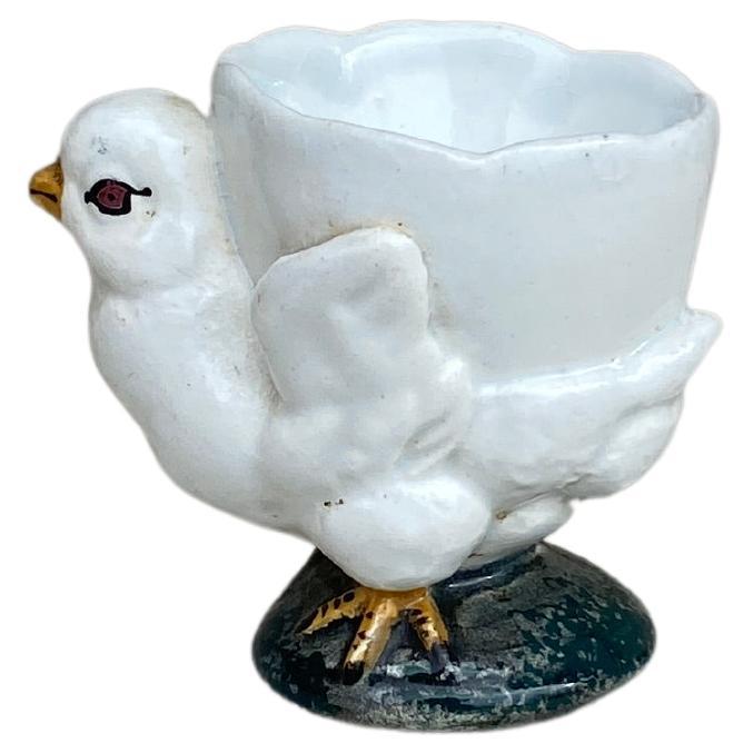 Tasse à œuf en majolique Cygnet de George Dreyfus, vers 1890 En vente sur  1stDibs