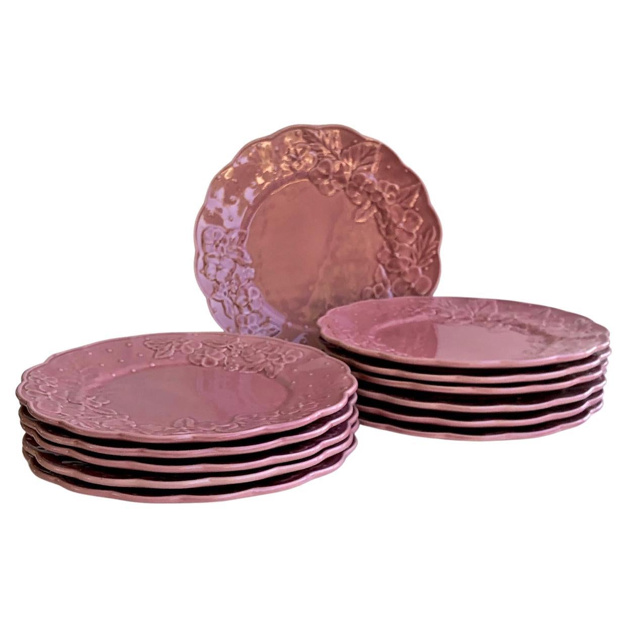 Bavarian Heinrich and Co. Gold Etched Dinner Plates Set of 12 at 1stDibs