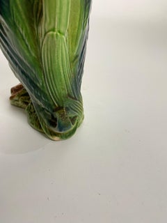 Majolica Duck Mallard Pitcher Keller et Guerin Saint Clement, circa 1900