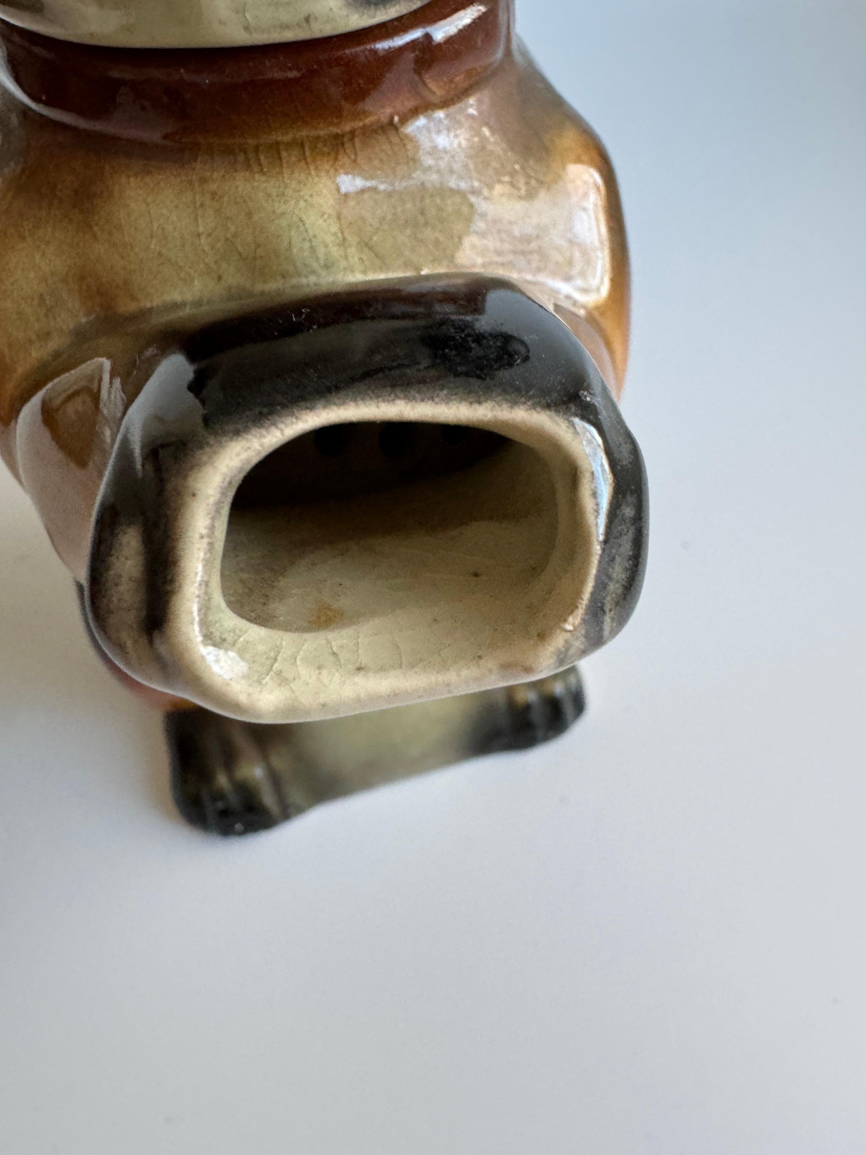 Majolica “Erphila” Dachshund Dog Teapot c.1920-1940 Made in Germany For Sale 3