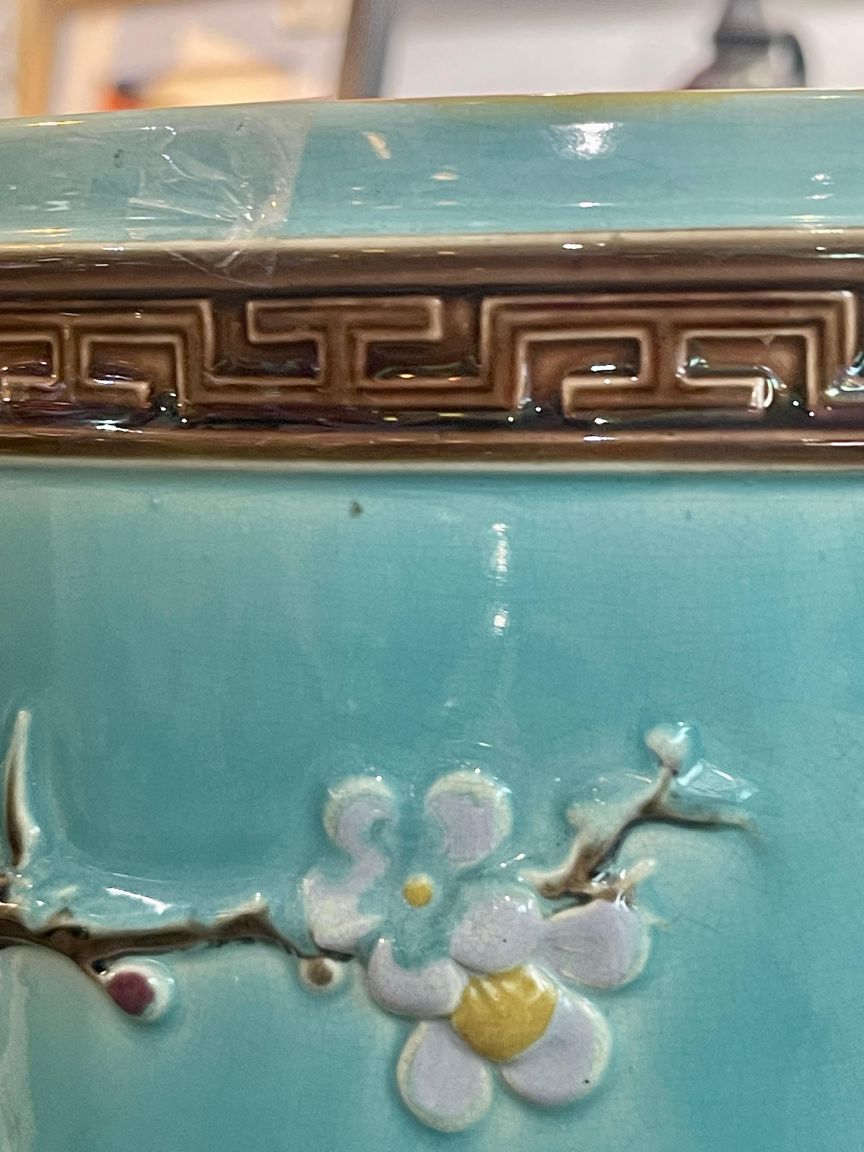 Majolica Fish Jardiniere, Attr. To Joseph Holdcroft C. 1870s 5