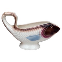 Majolica Fish Saucer Badonvillers, circa 1930
