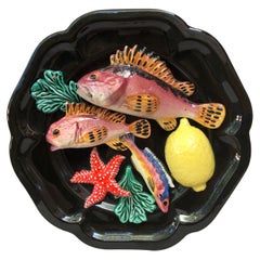 Plato de mayólica Vallauris, circa 1950