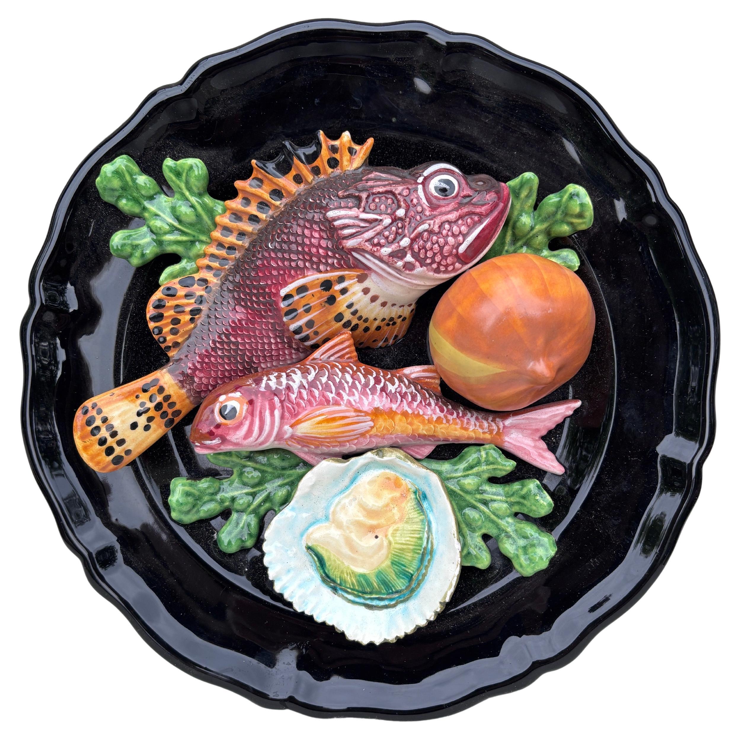 Plato de mayólica Vallauris, circa 1950