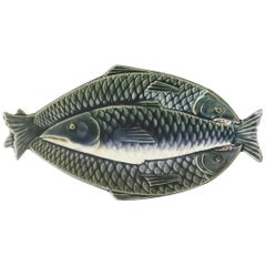 Antique Majolica Fishs Platter Choisy Le Roi, circa 1880