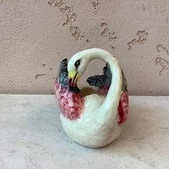 Majolica Flamingo Jardinière Jean Massier, circa 1890