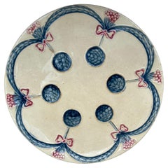 Majolica Flowers Plate Villeroy Boch circa 1890