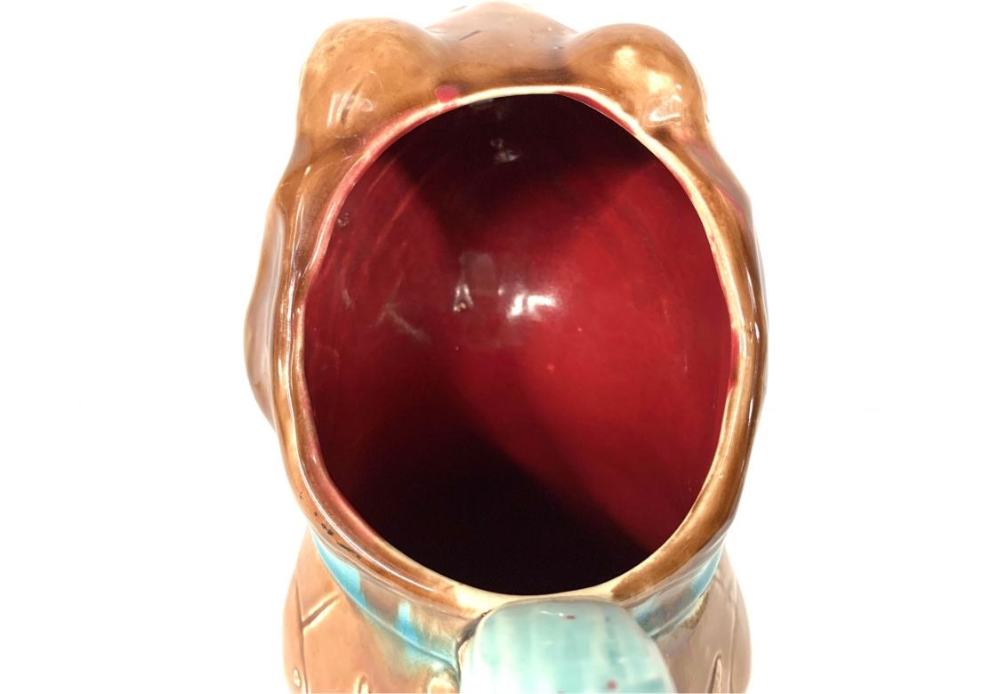 Majolika Französisch Barbotine Kröte Frosch von Fives-Lille 1880 Gustave De Bruyn im Angebot 7