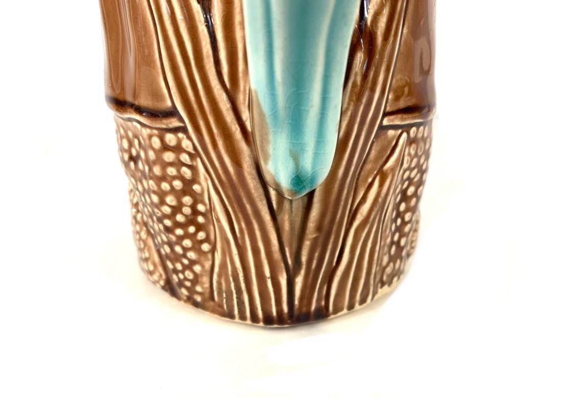 Majolika Französisch Barbotine Kröte Frosch von Fives-Lille 1880 Gustave De Bruyn im Angebot 1