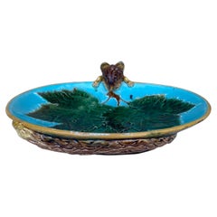 Majolika George Jones Fox Serviertablett circa 1869