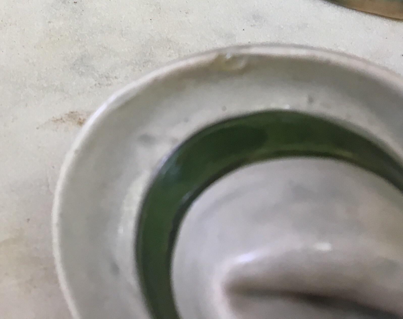 Ceramic Majolica German Dog Bottle, circa 1890