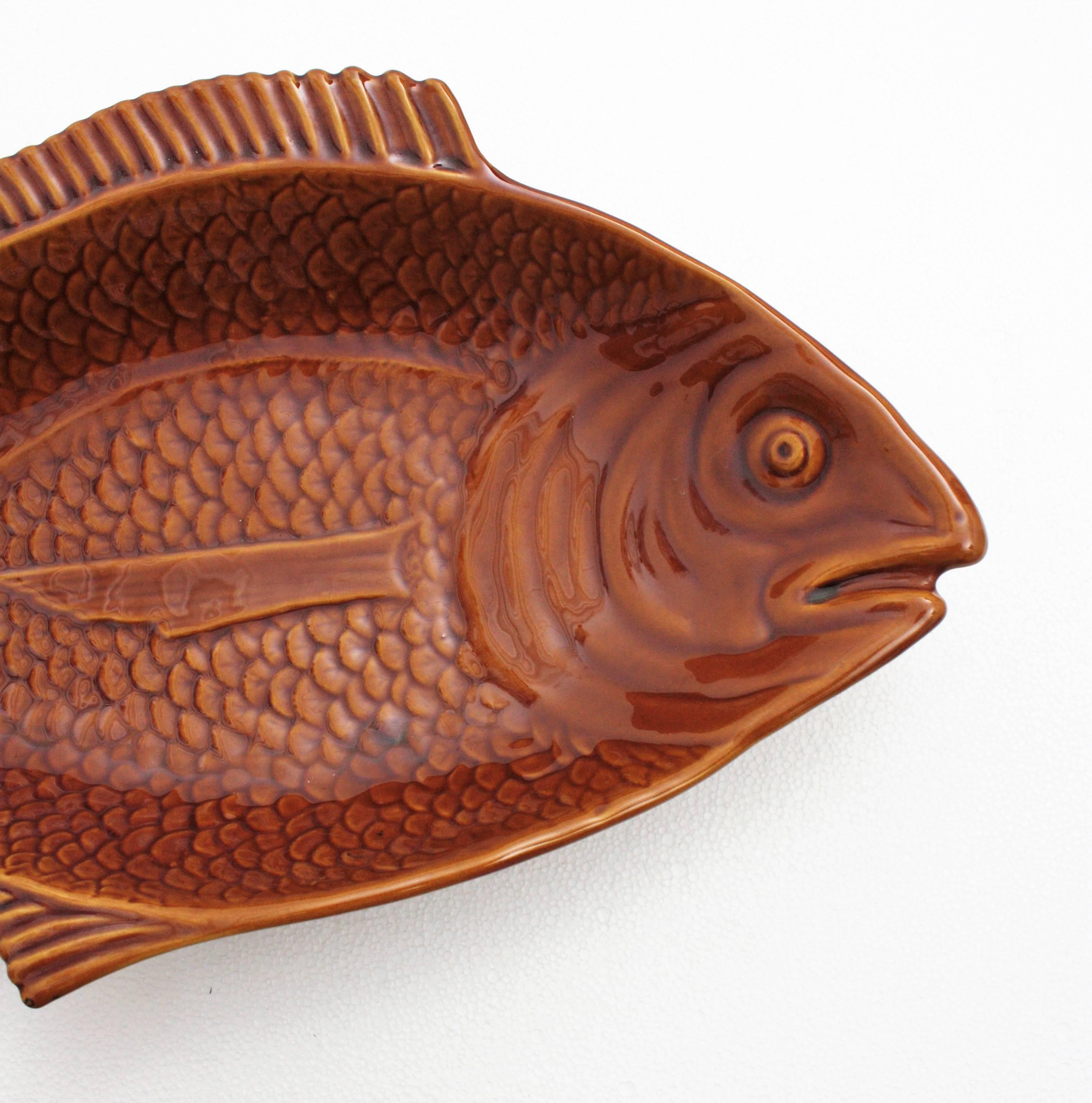 pottery fish plate