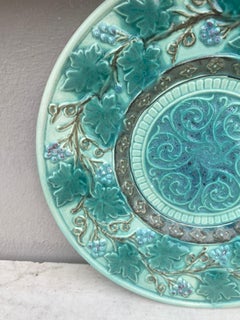 Majolica Grape Plate Villeroy & Boch, circa 1890