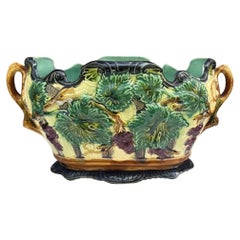 Majolica Grapes Jardinière Onnaing, circa 1880