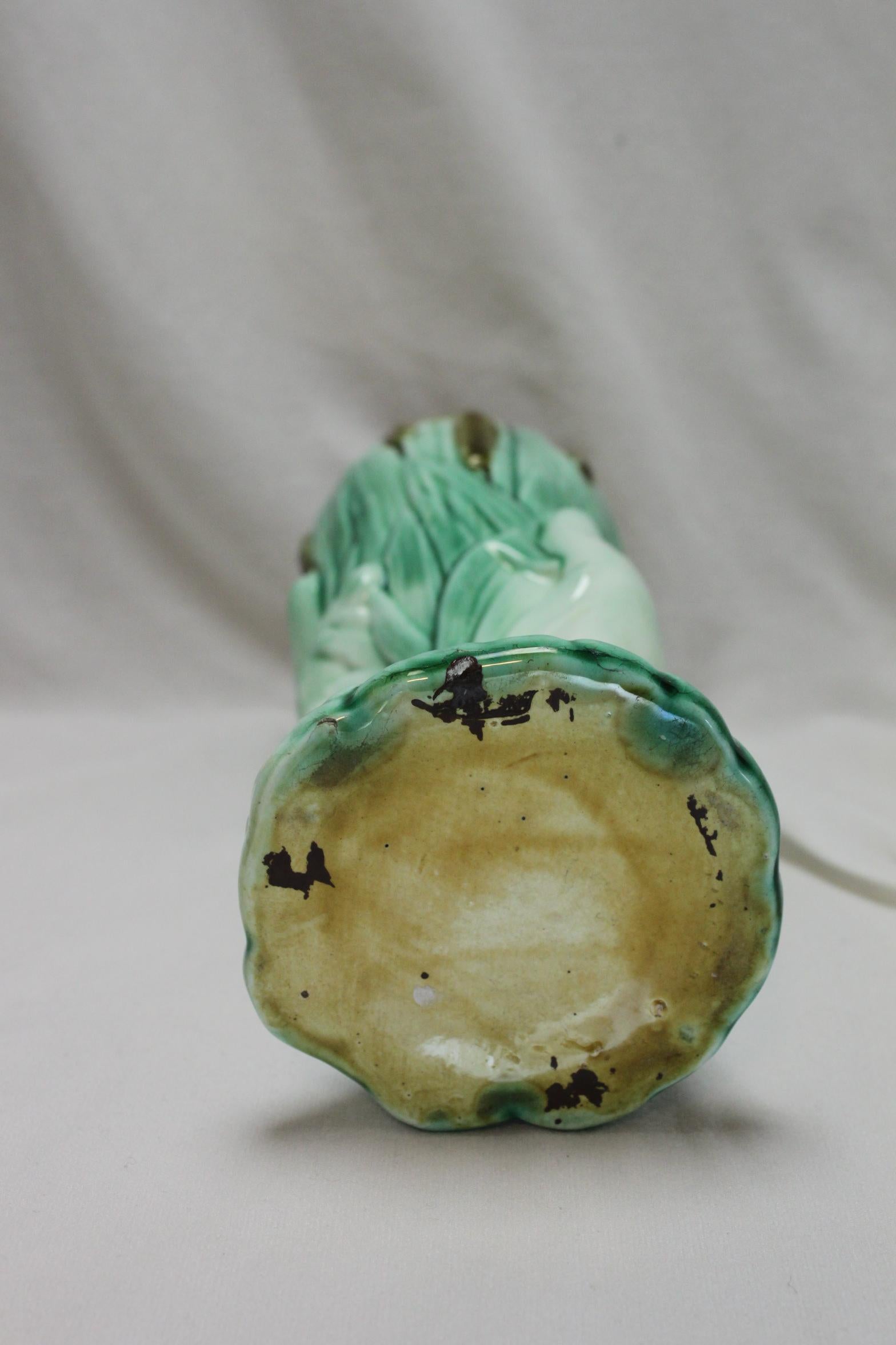 Majolika-Vase von Hand (Englisch) im Angebot