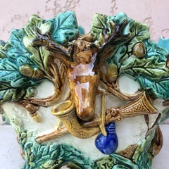 Majolica Hunt Jardinière Planter Onnaing, circa 1880