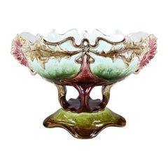 Majolica Jardinière/ Centerpiece Attributed to J. Dressler, Bohemia, circa 1905