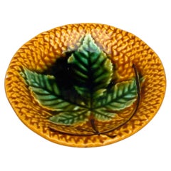 Butterdose „Majolica Leaf“ von Villeroy & Boch, CIRCA 1890