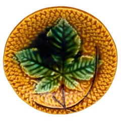 Butterdose „Majolica Leaf“ von Villeroy & Boch, CIRCA 1890
