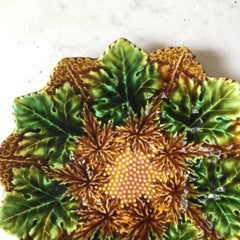 Majolica Leaves Plate Villeroy and Boch, circa 1900