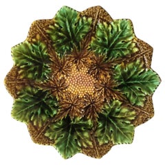 Majolica Leaves Plate Villeroy and Boch, circa 1900