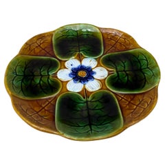 Majolica Lily Pad Plate Villeroy et Boch, circa 1900