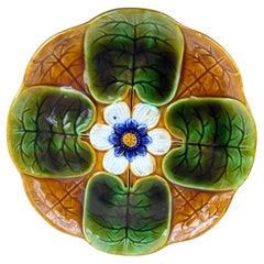 Majolica Lily Pad Plate Villeroy et Boch, circa 1900