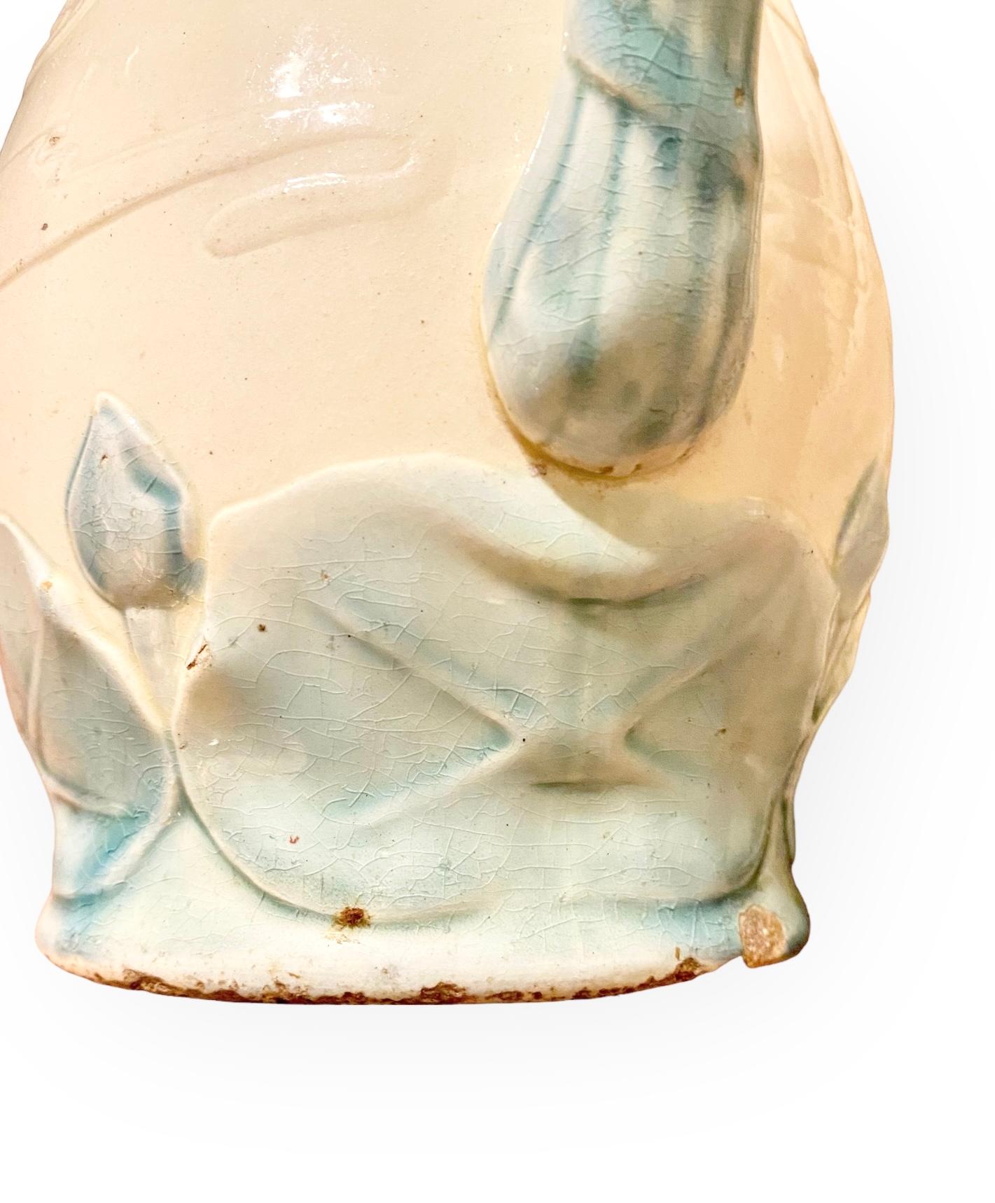 Jarra de mayólica Choisy Le Roi, años 1870 en venta 7