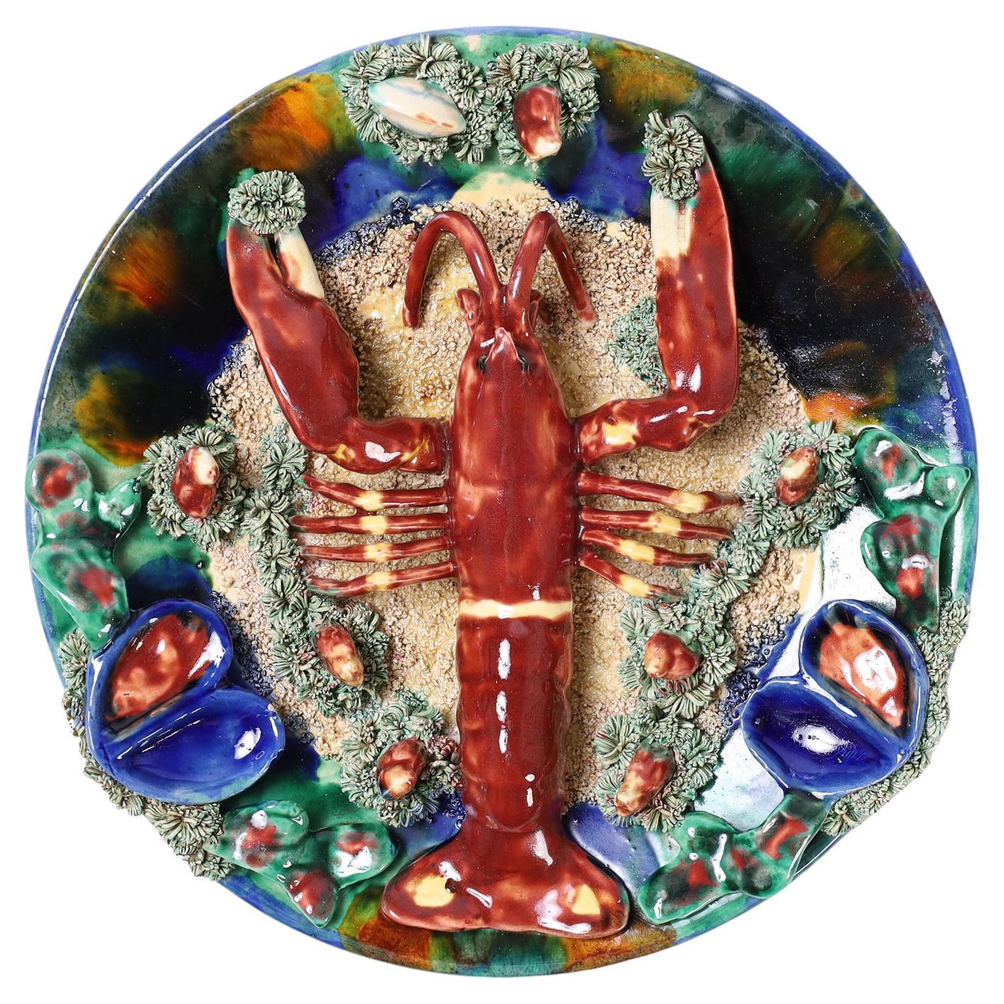 Majolica Lobster Plate