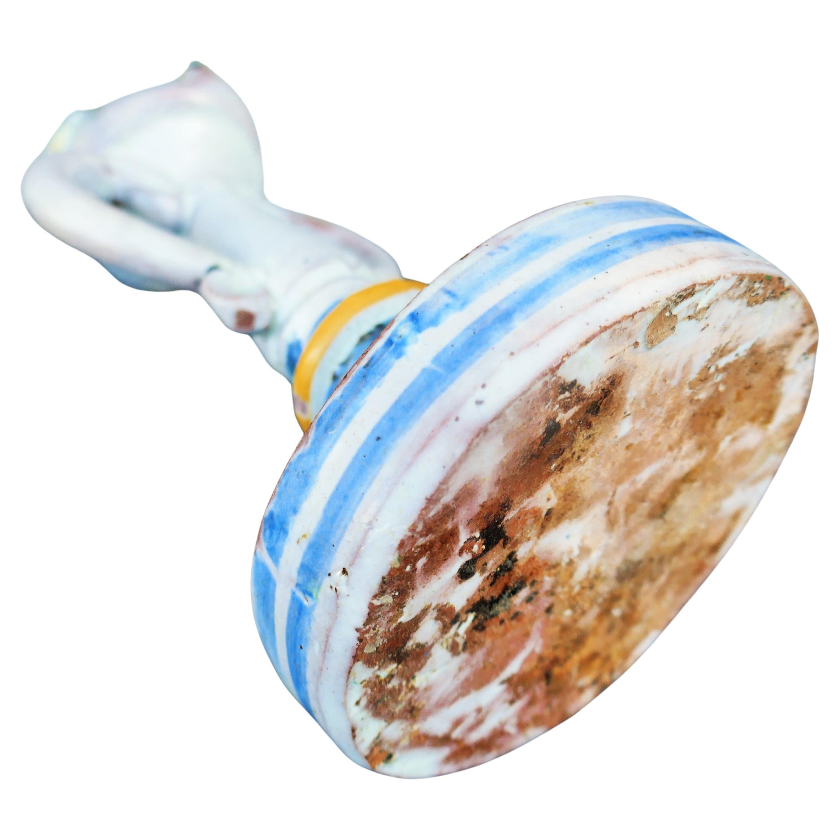 Majolica lume cuollomozzo produced in Vietri sul mare or Caltagirone in vendita 1
