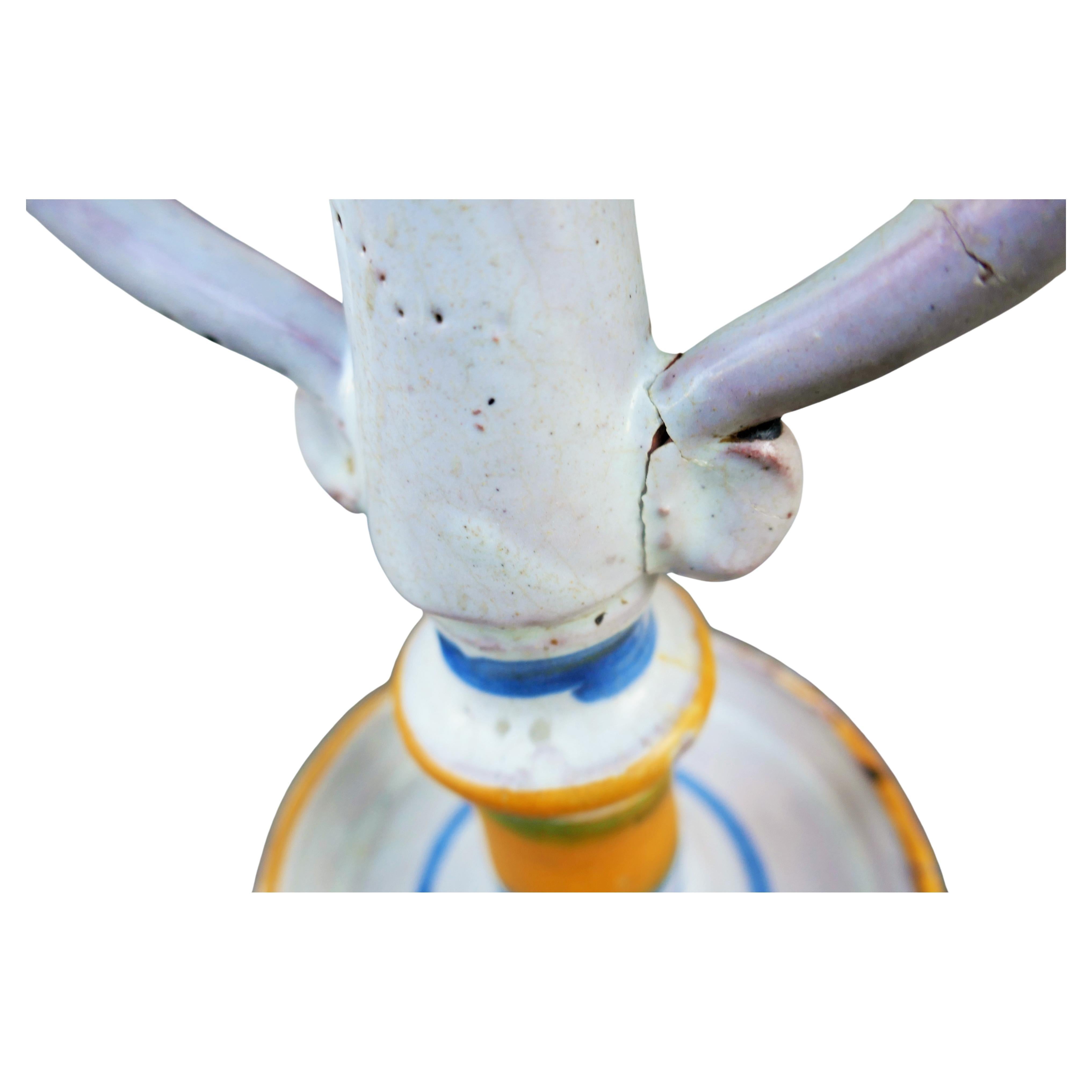 Majolica lume cuollomozzo produced in Vietri sul mare or Caltagirone in vendita 2