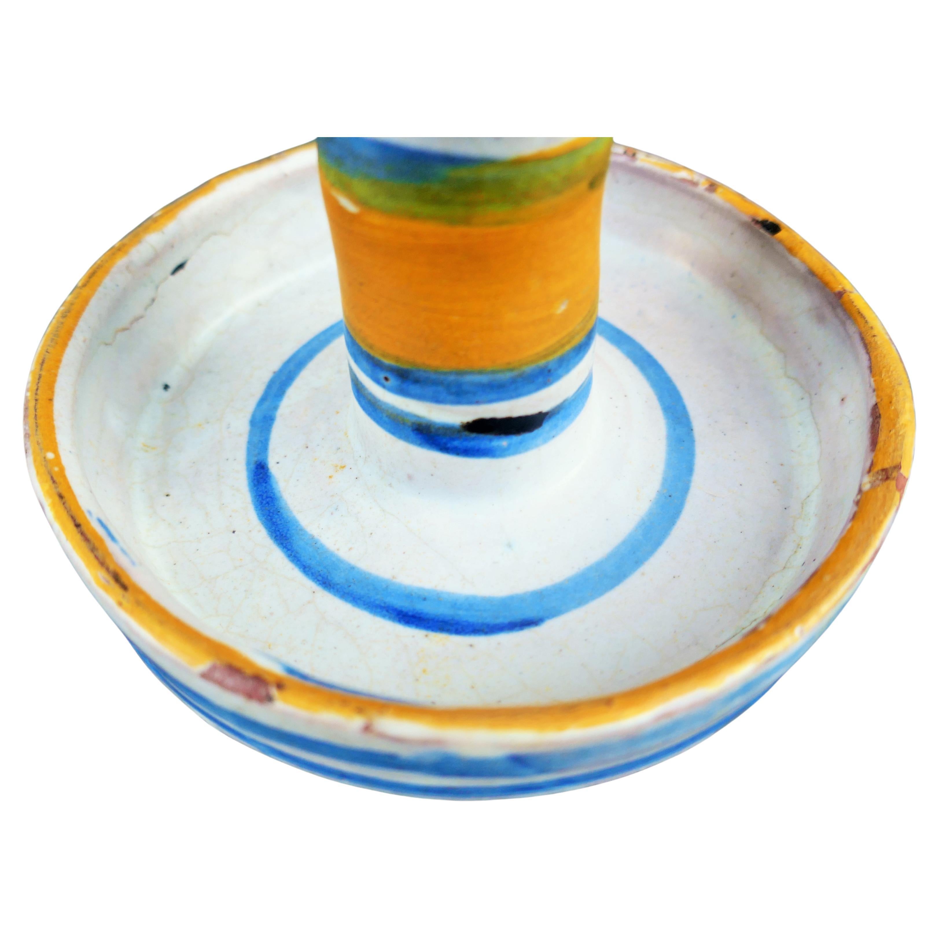 Majolica lume cuollomozzo produced in Vietri sul mare or Caltagirone in vendita 3