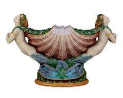 Majolica Mermaids Jardinière by Minton