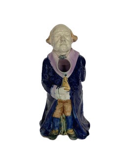 Majolica Mr. Pickwick Large Pitcher, England, circa 1885