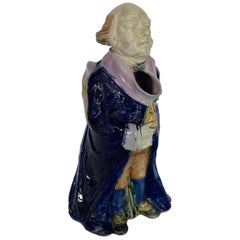 Brocca grande in maiolica Mr. Pickwick, Inghilterra, 1885 circa