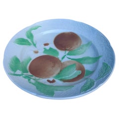 Majolica Oranges Plate Keller & Guerin Saint Clement