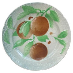 Majolica Oranges Plate Keller & Guerin Saint Clement