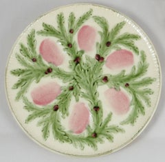Majolica Oyster Plate Choisy le Roi, circa 1880