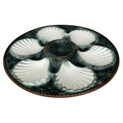 Majolica Oyster Plate Longchamp, circa 1930