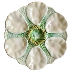 Majolica Oyster Plate Orchies, circa 1900